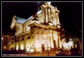 Pod�wietlony Ko�ci� Seminaryjny. [fot. tm]